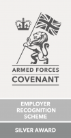 Armed Forces Covenant - Employer Recognition Scheme silver award logo